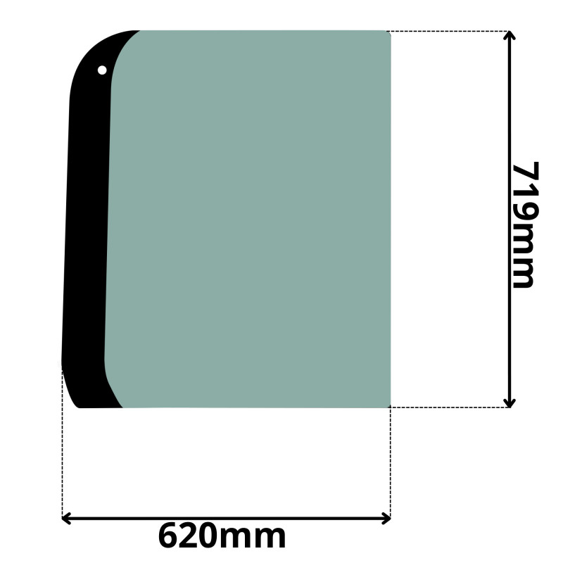 SZYBA PRAWA TYLNA BOCZNA VOLVO (G-0228)-SITODRUK