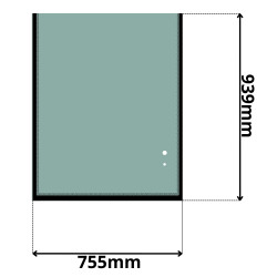 SZYBA PRZEDNIA GÓRNA KOMATSU PC (G-0245)-SITODRUK