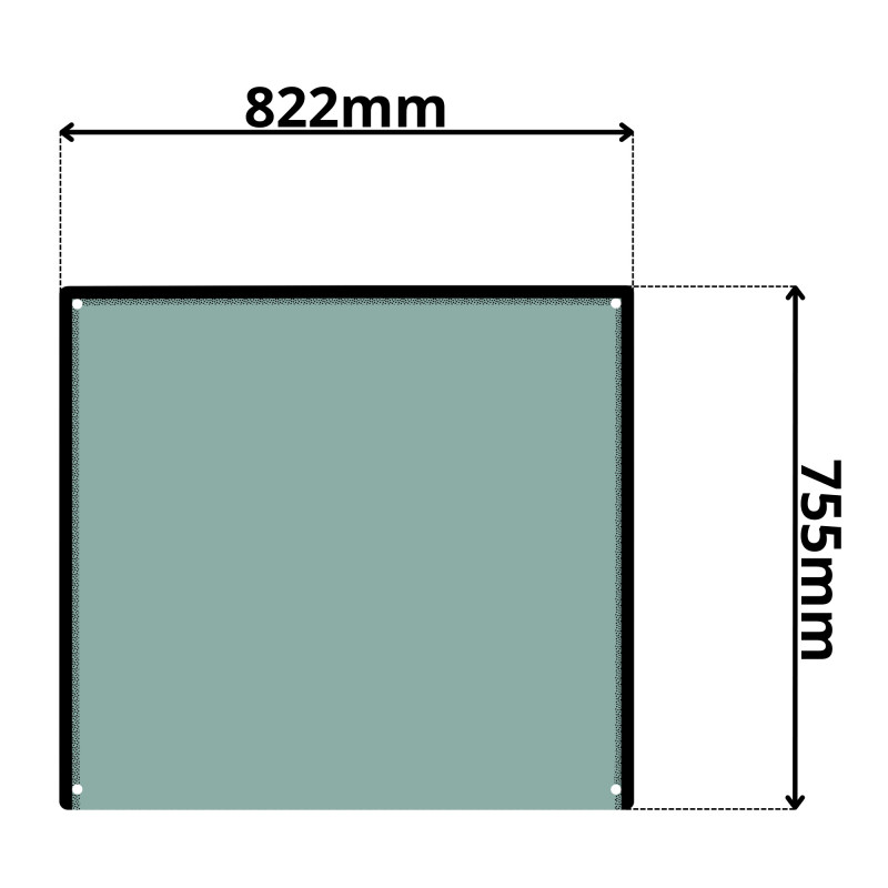 SZYBA CZOŁOWA YANMAR (G-0234)-SITODRUK
