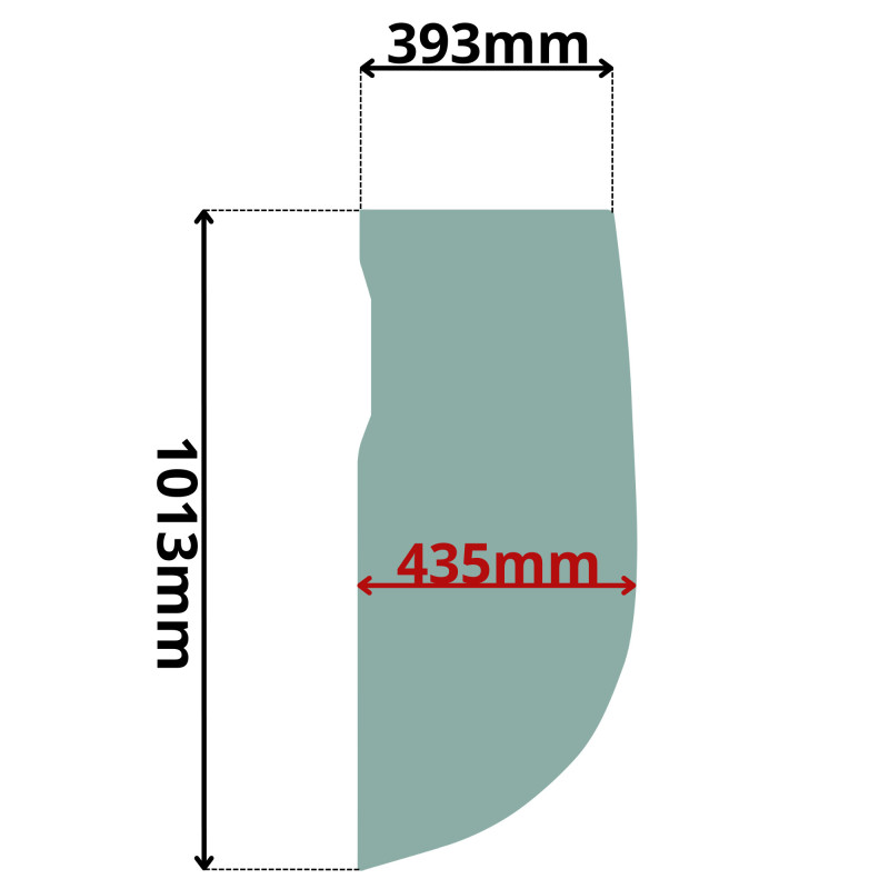 SZYBA BOCZNA LEWA LIEBHER (G-0219)