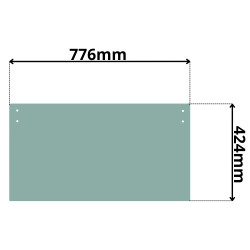 SZYBA CZOŁOWA PRZEDNIA DOLNA JCB (G-0216)