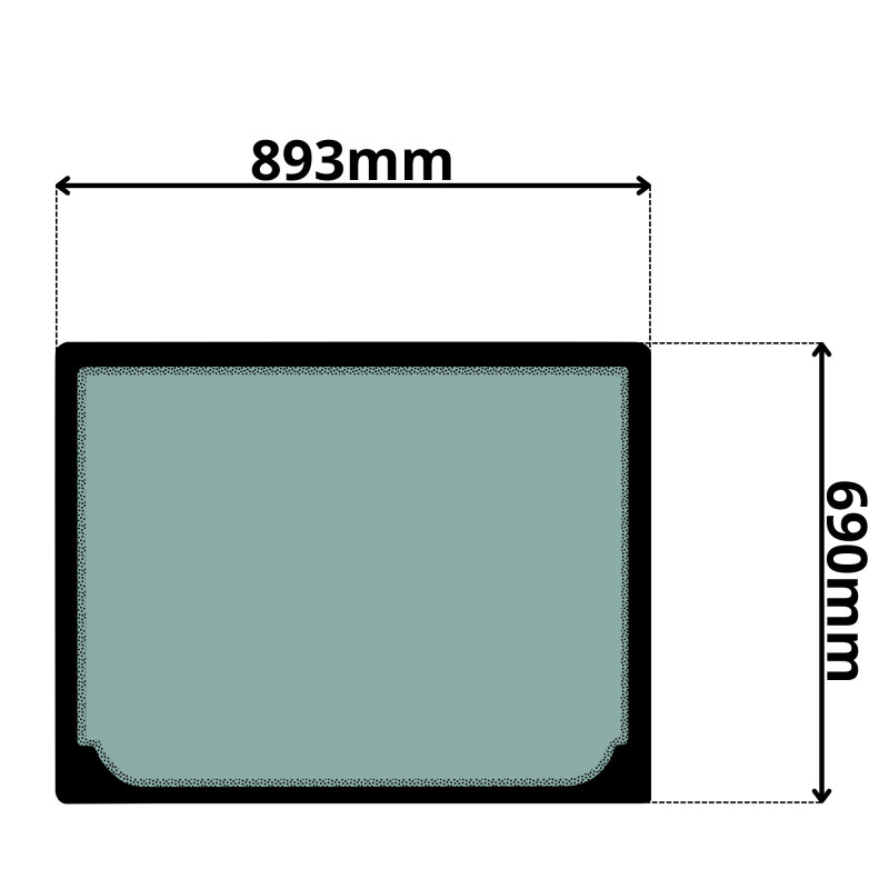 SZYBA TYŁ TYLNA JCB (G-0215)-SITODRUK