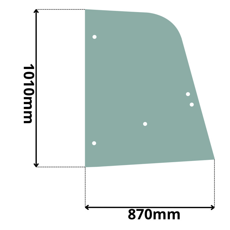 SZYBA BOK BOCZNA PRZEDNIA PRAWA KRAMER 418 318 318-2 (0659)