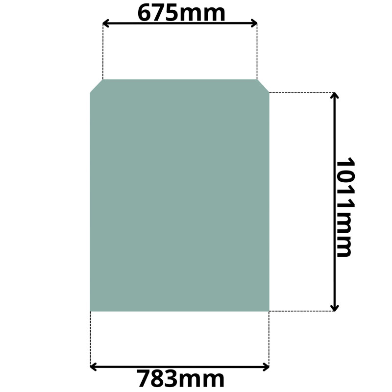 SZYBA CZOŁOWA PRZEDNIA JCB (G-0207)
