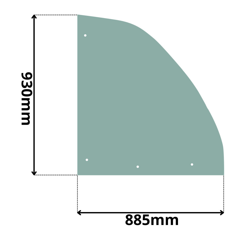 SZYBA BOCZNA PRAWA GENIE TEREX 625 2306 2506 3007 5519 (0610)