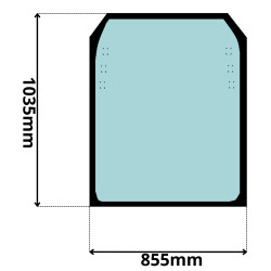 SZYBA GÓRNA CZOŁOWA PRZÓD JCB 530 531 533 535 540 (0623)