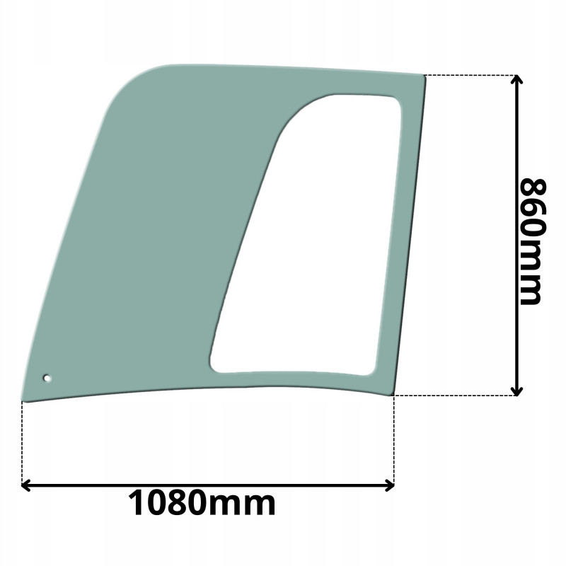 SZYBA DRZWI GÓRNA JCB (0649)
