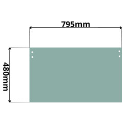 SZYBA PRZÓD DOLNA VOLVO EC27C-48C EC35D ECR35D-50D (0323)