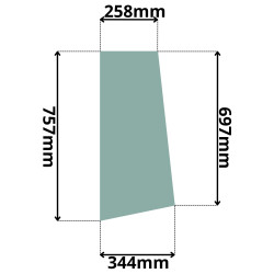 SZYBA BOCZNA LEWA PRAWA DEUTZ-FAHR AGROVECTOR JLG (G-0168)