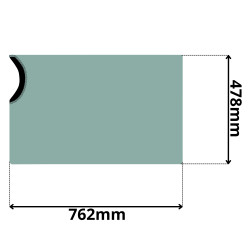 SZYBA CZOŁOWA DOLNA KUBOTA (G-0366)-SITODRUK